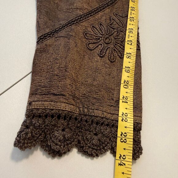 Flashback Jacket Copper Embroidered Sequined Crochet Trim Size XL Western, Goth - Picture 13 of 16